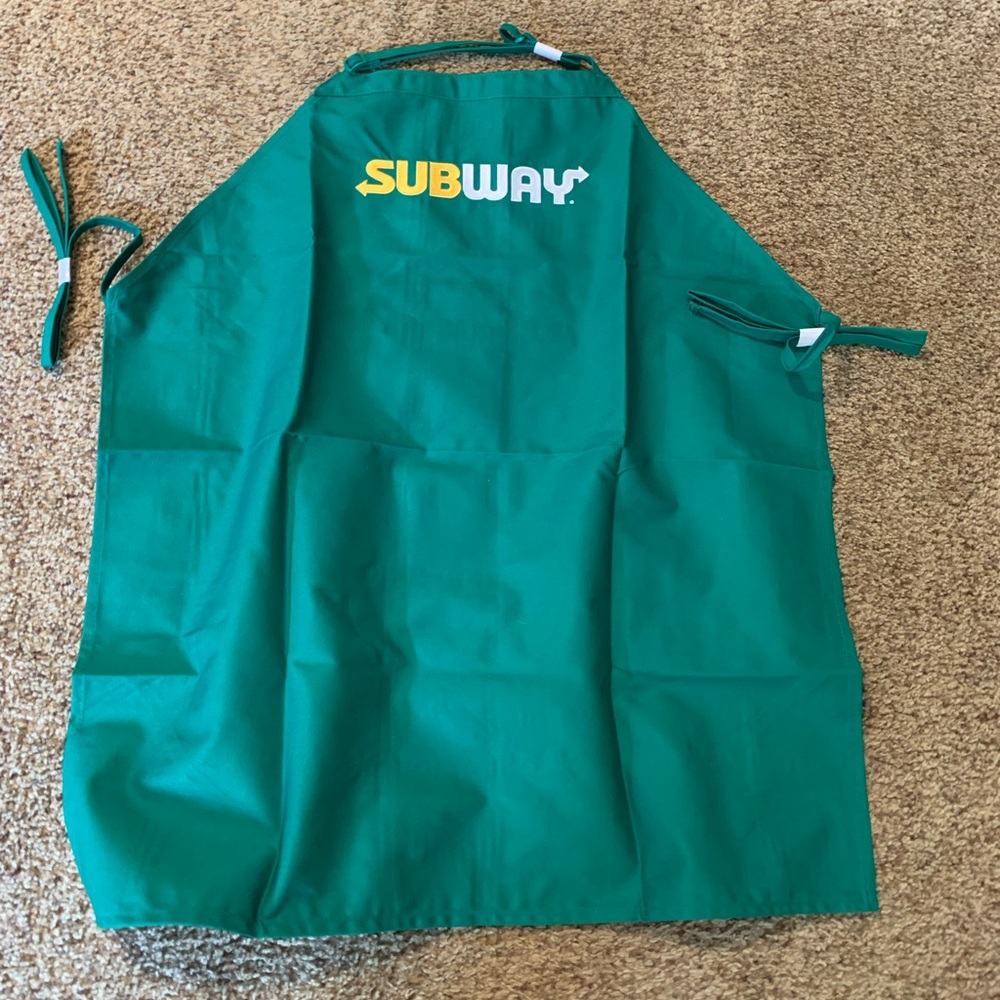 Subway Restaurant Apron Employee Uniform OSFA